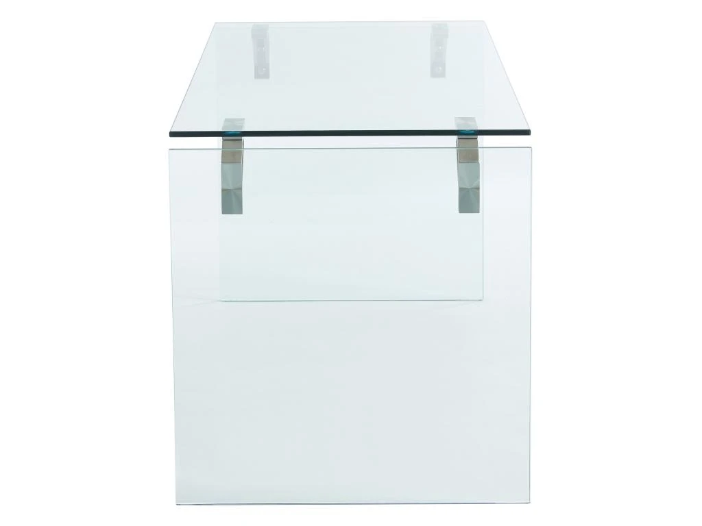 Bureau En Verre Trempé - Transparent - MADRO – Image 4