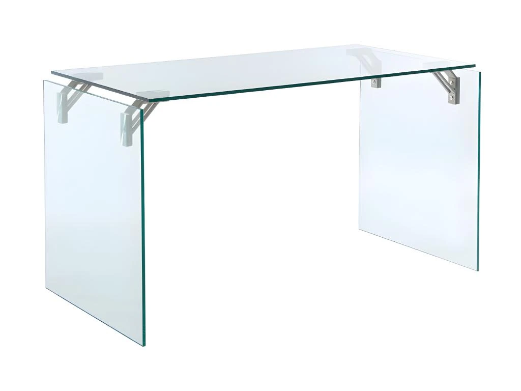 Bureau En Verre Trempé - Transparent - MADRO – Image 5