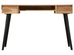 Bureau Table Meuble Travail Informatique à écrire Bois D'acacia Massif 118 Cm 0502113