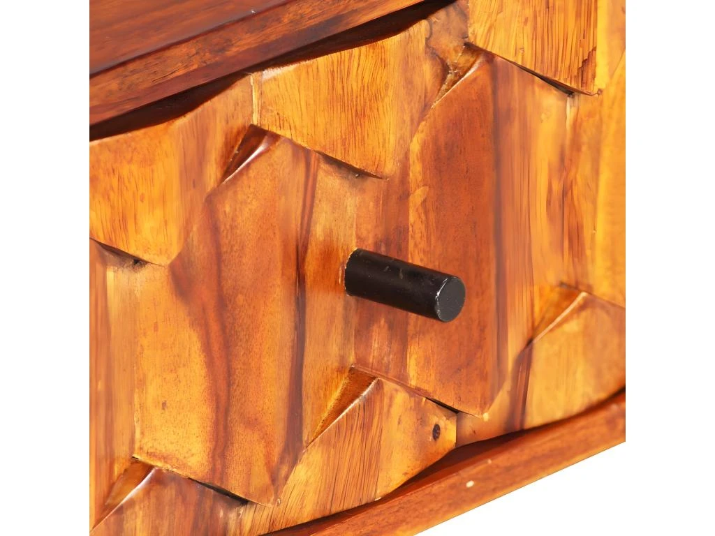 Bureau Table Meuble Travail Informatique D'écriture Bois Massif De Sesham 118 Cm 0502142 – Image 4