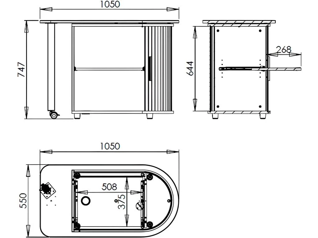 Bureau Chêne Table Pivotante Et Rangement - Coloris: Drapeau Anglais 701 – Image 3