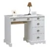 Bureau 5 Tiroirs Blanc Style Anglais