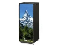 Caisson De Bureau Mobile Noir 108 Cm - Coloris: Mont Cervin 653