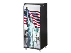 Caisson De Bureau Mobile Noir 108 Cm - Coloris: Liberté 505
