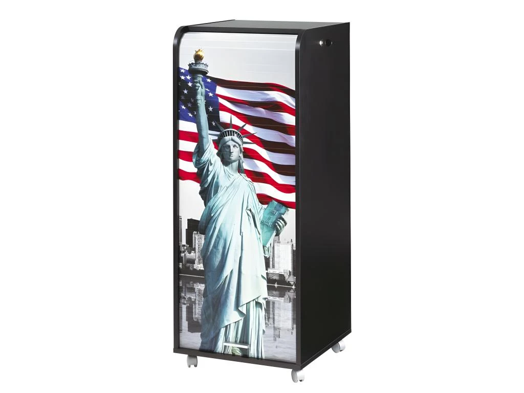 Caisson De Bureau Mobile Noir 108 Cm - Coloris: Liberté 505