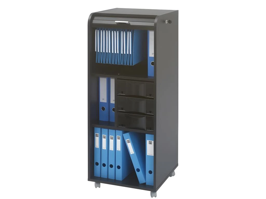 Caisson De Bureau Mobile Noir 108 Cm - Coloris: Liberté 505 – Image 2