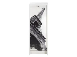 Classeur à Rideau Blanc 104 Cm - Coloris: Tour Eiffel 750 751