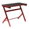 GAMING - Bureau Métallique Noir Et Rouge