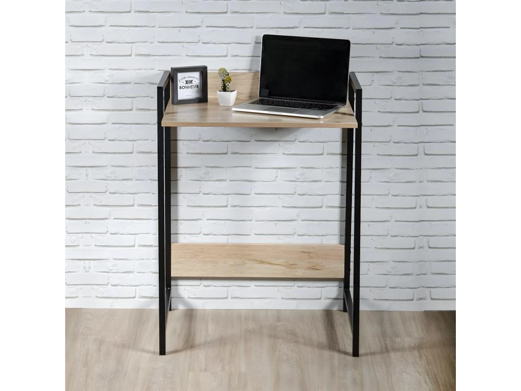 GREGG - Bureau Simple Piétement Métallique Noir – Image 2