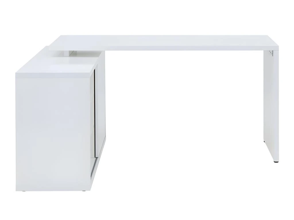 Bureau D'angle Réversible 140 Cm Blanc - SNOW – Image 5