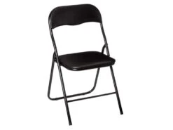 Chaise Pliante Noire - Basic 39x39x43