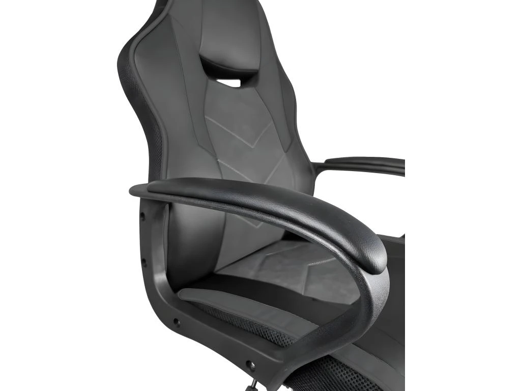 KAYELLES Fauteuil Gamer Racing Basculant FLIP (noir Gris) – Image 4