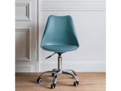 Chaise De Bureau Réglable En Hauteur Bleue ANNE - HAPPY GARDEN