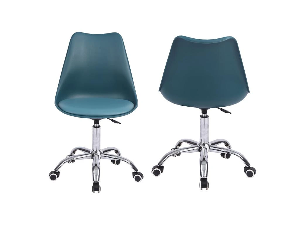 Chaise De Bureau Réglable En Hauteur Bleue ANNE - HAPPY GARDEN – Image 4