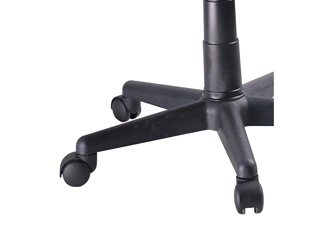 Fauteuil De Bureau Noir Réglable Et Inclinable Avec Roulettes - DESK – Image 2