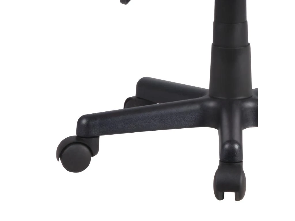 Fauteuil De Bureau En Simili Noir Et Rouge Avec Roulettes - MASTER – Image 4