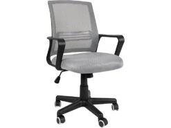KAYELLES Chaise De Bureau Ergonomique Inclinable Hauteur Réglable LEST (Gris Clair)