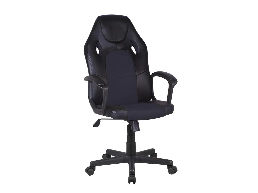 Fauteuil Gaming Noir En Simili Et Mesh Avec Assise Réglable - GLITCH