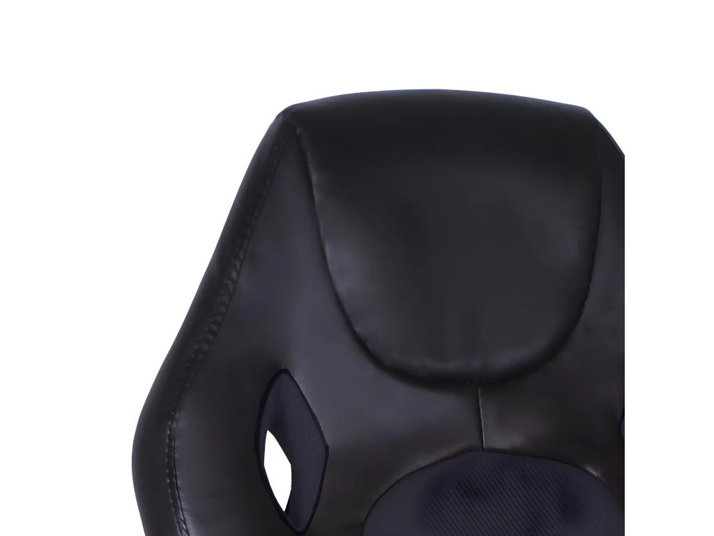 Fauteuil Gaming Noir En Simili Et Mesh Avec Assise Réglable - GLITCH – Image 3