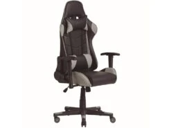 Fauteuil De Bureau Gaming Racer Professionnel Gris, Inclinaison Et Hauteur Réglable