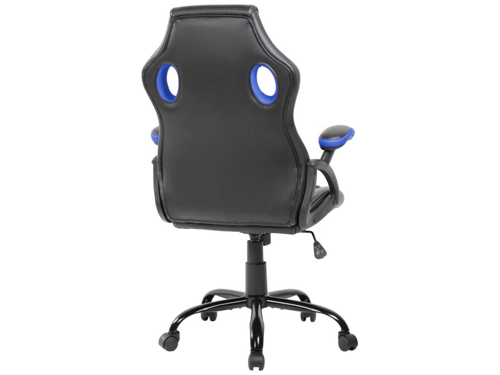 Fauteuil Gamer Siège Noir Bleu Nylon Simili-cuir 120x66x63 – Image 5