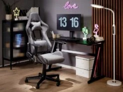 Chaise De Gamer Gris Foncé WARRIOR