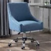 Chaise De Bureau - Tissu - Bleu - Hauteur Réglable - WONDIO