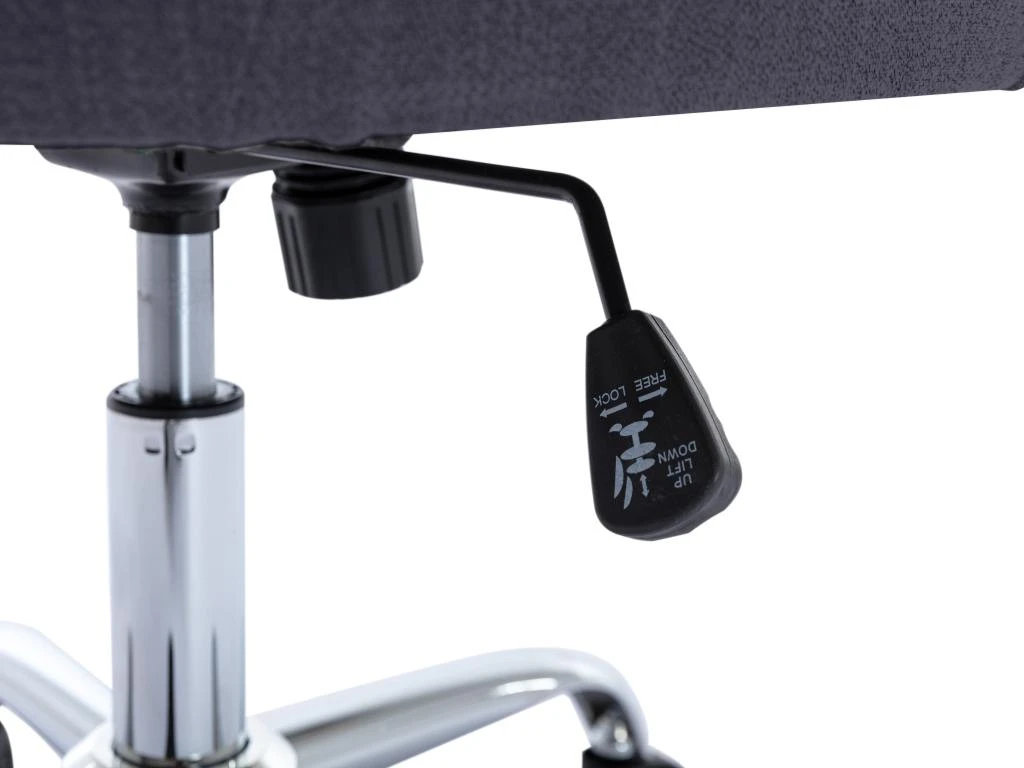 Chaise De Bureau - Tissu - Gris - Hauteur Réglable - MERVIA – Image 9