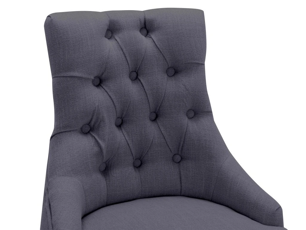 Chaise De Bureau - Tissu - Gris - Hauteur Réglable - MERVIA – Image 5