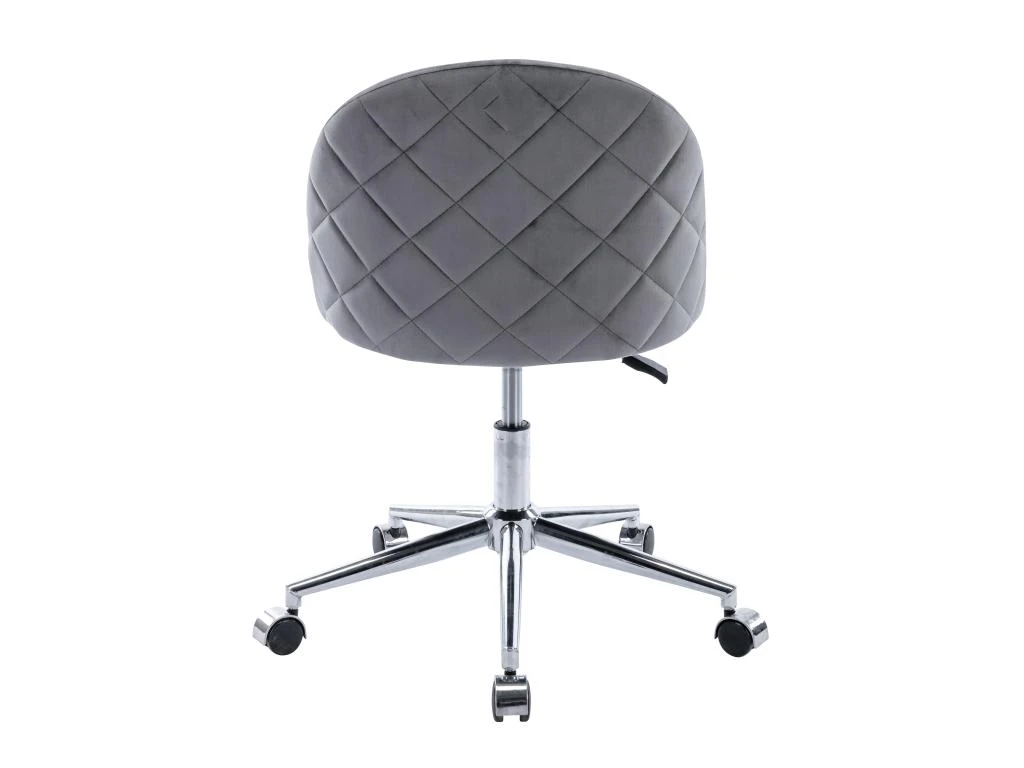 Chaise De Bureau - Velours - Gris - Hauteur Réglable - MELBOURNE – Image 5
