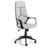 Chaise De Bureau Rembourrée En Tissu Gris Avec Accoudoirs 4076 ANGEL CERDA