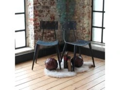 Chaise En Vieux Bidons Métal Victorine (lot De 2)