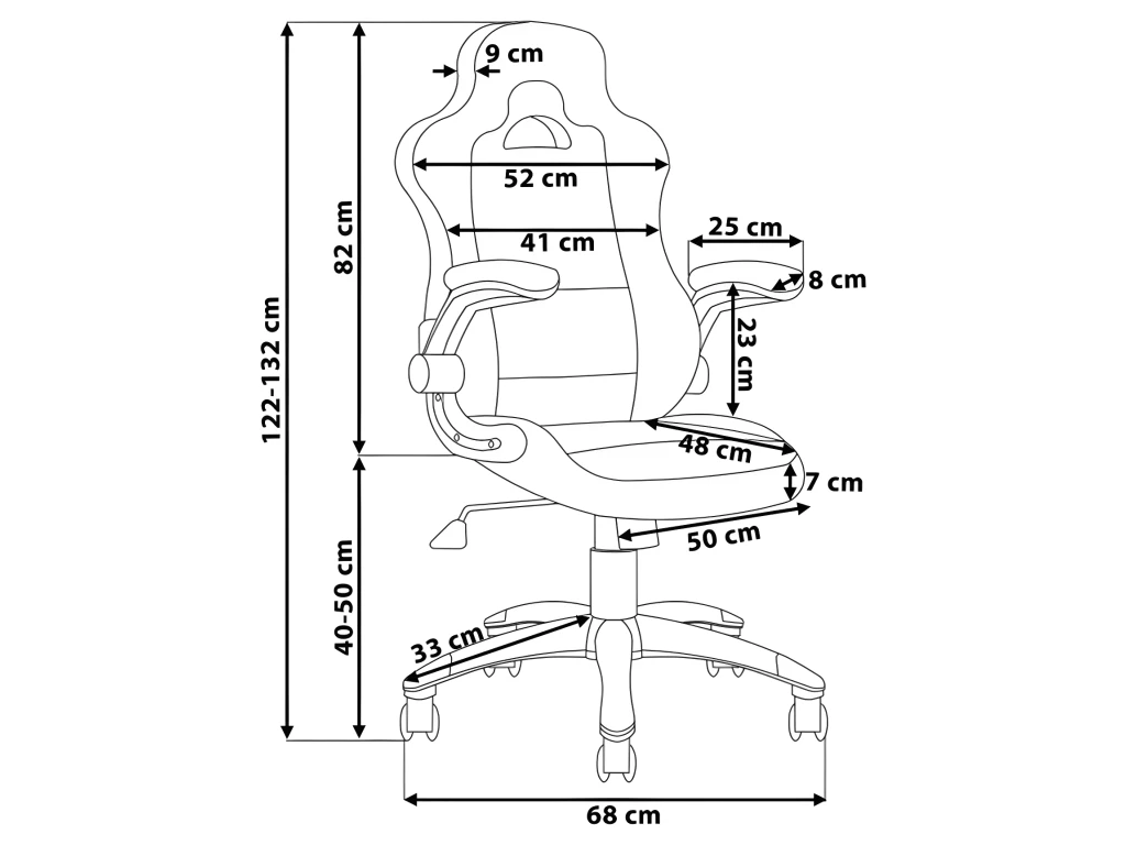 Fauteuil Gamer Noir MASTER – Image 3