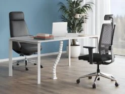 Fauteuil De Direction Professionnel - Cuir Et Simili - Noir - RUIVALA