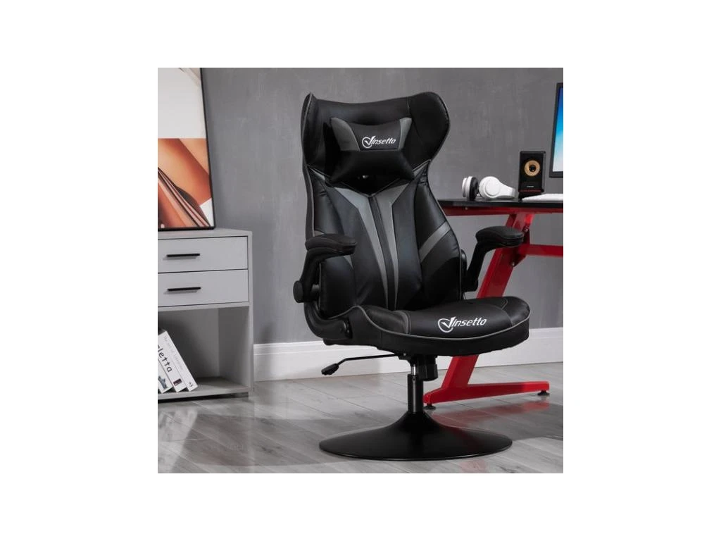 Fauteuil De Gaming Bicolore SPEED Noir & Gris – Image 2