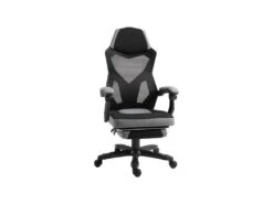 Fauteuil De Bureau Gaming STARSHIP Gris Et Noir