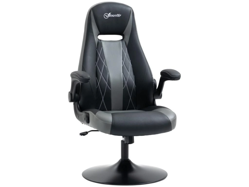 Fauteuil De Gaming LIVIO Gris Et Noir