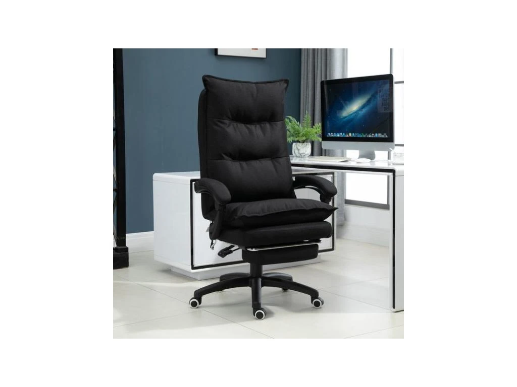 Fauteuil De Bureau Massant PRONTO Noir – Image 6