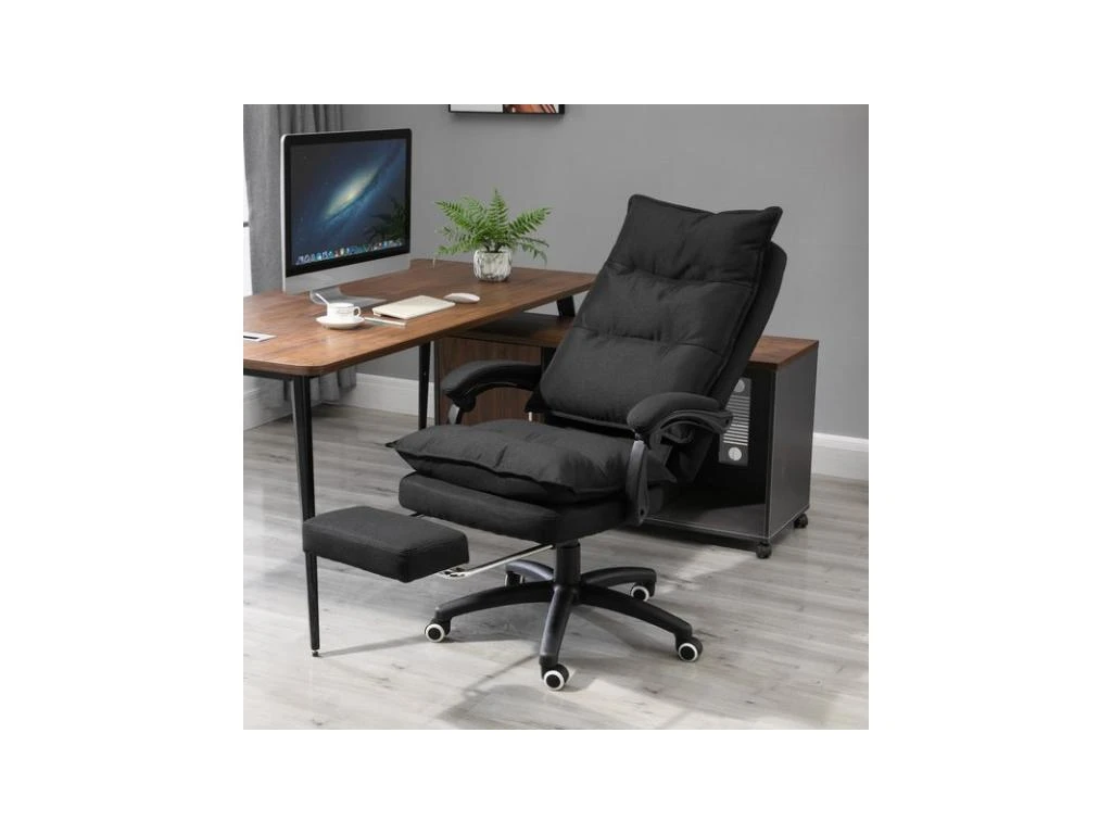 Fauteuil De Bureau Massant PRONTO Noir – Image 7