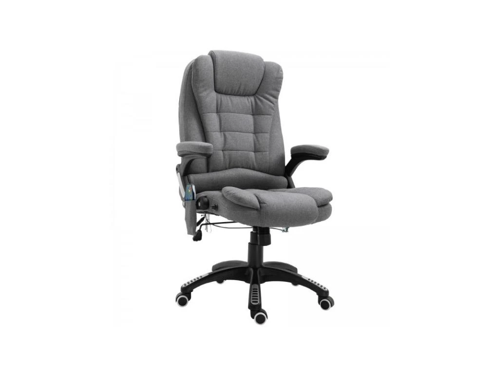 Fauteuil De Bureau Massant Maksym Gris Chiné