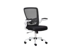 Chaise De Bureau LILOO Noire Et Blanche