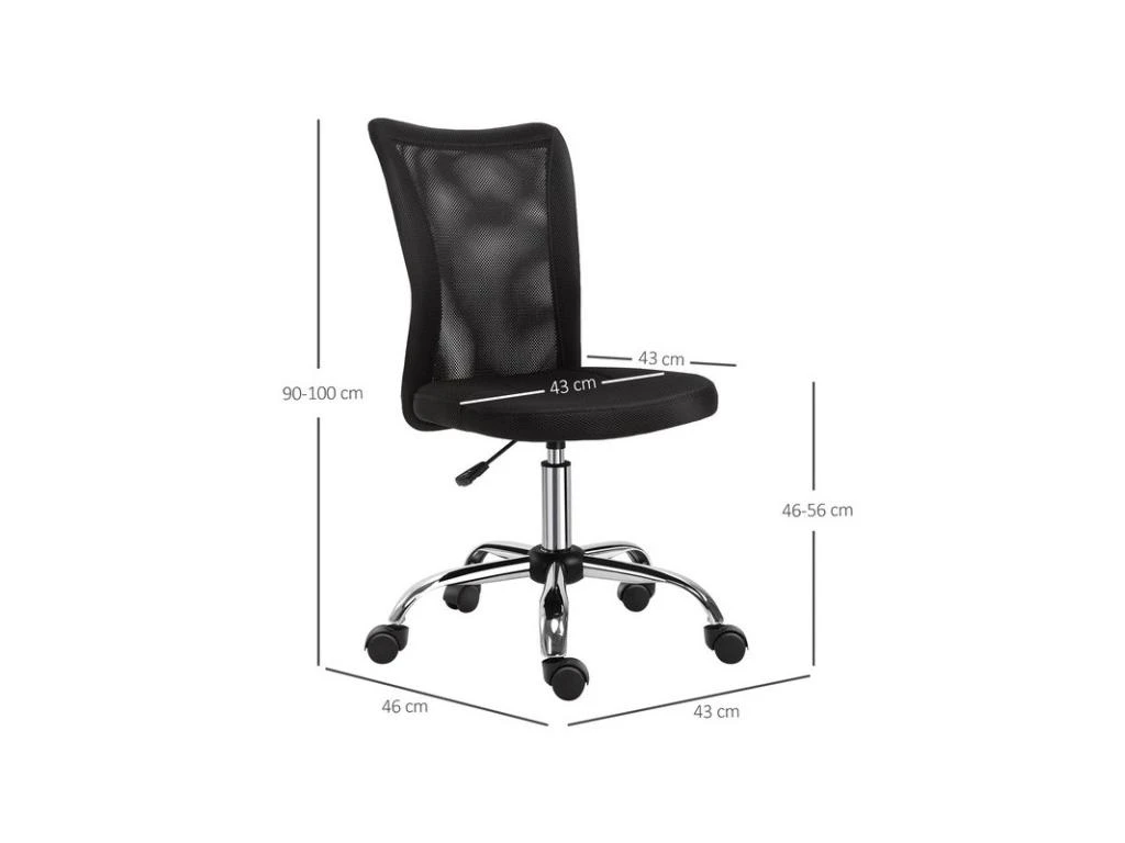 Fauteuil De Bureau PAOLO Noir – Image 3