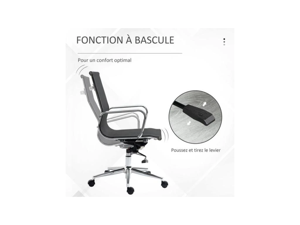 Fauteuil De Bureau HERALD Noir – Image 5