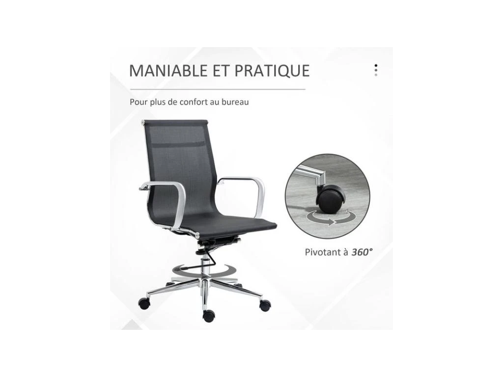 Fauteuil De Bureau HERALD Noir – Image 6