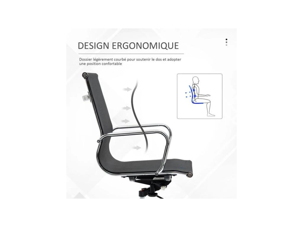 Fauteuil De Bureau HERALD Noir – Image 7