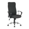 Chaise De Bureau Pivotante Tao Tissu Noire