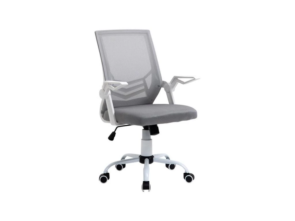 Fauteuil De Bureau Design HILGE Gris Et Blanc