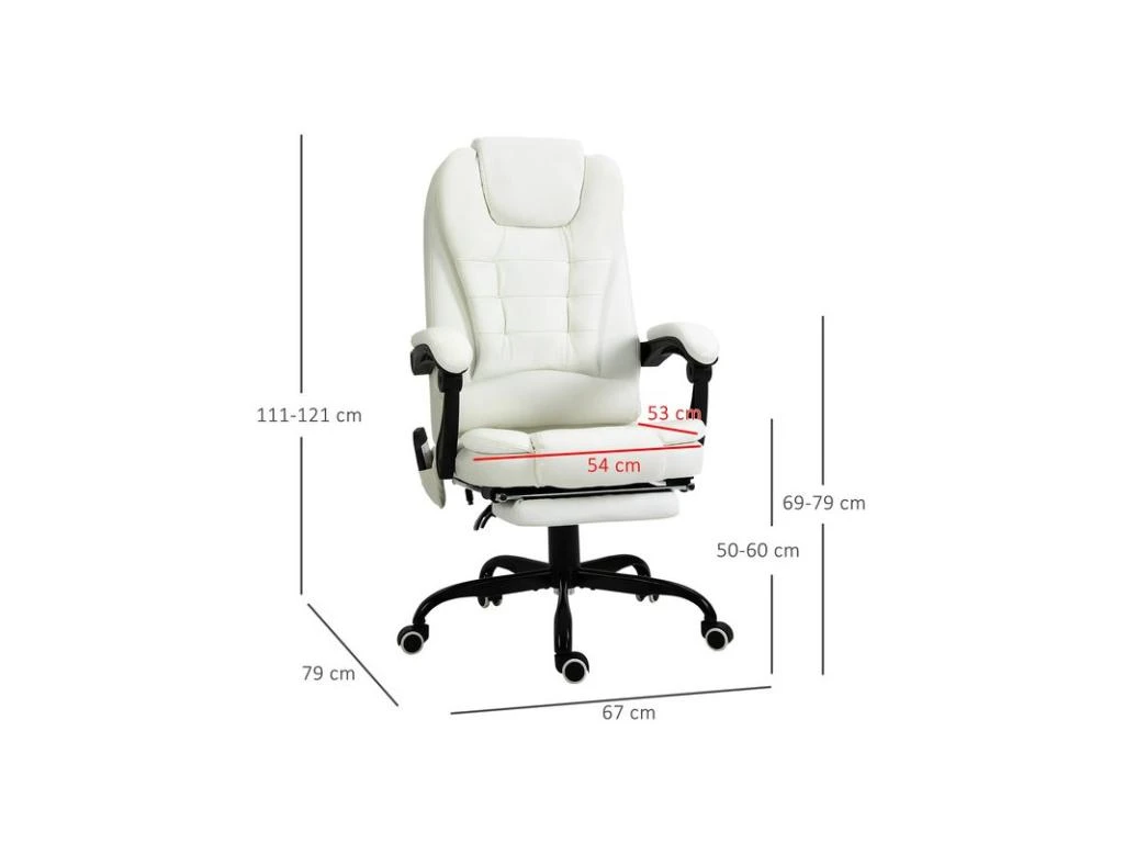 Fauteuil De Bureau BOSS Blanc – Image 3