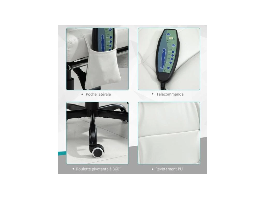 Fauteuil De Bureau BOSS Blanc – Image 7