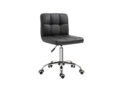 Chaise De Bureau Capitonnée BARFLY Noire
